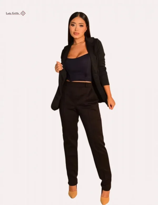 Conjunto Feminino de luxo  Lady Griffe Preto - Imagem 2
