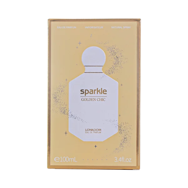 PERFUME  FEMININO SPARKLE GOLDEN CHIC 100 ML LONKOOM - Imagem 4