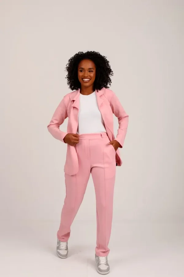 Conjunto Feminino de luxo  Lady Griffe  Rosa Bebê - Imagem 5